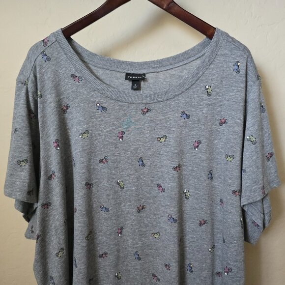 Torrid Bike Ride Embellished Crew Tee Shirt - Picture 8 of 16